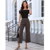 image:imageluvamia Wide Leg Jeans for Women High Waisted Leopard Cheetah Print Stretch Cropped Denim Pants Patch Pocket Flare JeansMini Brown Leopard