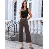 image:imageluvamia Wide Leg Jeans for Women High Waisted Leopard Cheetah Print Stretch Cropped Denim Pants Patch Pocket Flare JeansMini Brown Leopard