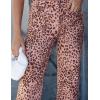image:imageluvamia Wide Leg Jeans for Women High Waisted Leopard Cheetah Print Stretch Cropped Denim Pants Patch Pocket Flare JeansPink Leopard
