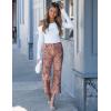 image:imageluvamia Wide Leg Jeans for Women High Waisted Leopard Cheetah Print Stretch Cropped Denim Pants Patch Pocket Flare JeansPink Leopard