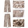 image:imageluvamia Wide Leg Jeans for Women High Waisted Leopard Cheetah Print Stretch Cropped Denim Pants Patch Pocket Flare JeansSandshell Leopard