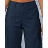 image:imageluvamia Bermuda Shorts for Women Knee Length Casual Summer Mid Rise Cargo Pockets Knit Elastic Waist 11 Inch Inseam ShortsNavy Blue