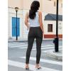 image:imageluvamia Cropped Jeans for Women Skinny Trendy High Waisted Distressed Ripped Stretchy Denim Pants Destroyed JeggingsTrue Black