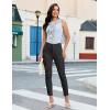 image:imageluvamia Cropped Jeans for Women Skinny Trendy High Waisted Distressed Ripped Stretchy Denim Pants Destroyed JeggingsTrue Black