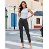 image:imageluvamia Cropped Jeans for Women Skinny Trendy High Waisted Distressed Ripped Stretchy Denim Pants Destroyed JeggingsTrue Black