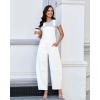 image:imageluvamia Denim Overalls for Women Barrel Leg Baggy Loose Fit Bib Stretchy Jean Jumpsuit Adjustable Strap Casual OverallCream White