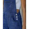 image:imageluvamia Denim Overalls for Women Barrel Leg Baggy Loose Fit Bib Stretchy Jean Jumpsuit Adjustable Strap Casual OverallDarkness Blue