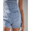 image:imageluvamia Jean Overalls for Women Loose Fit Bib Adjustable Straps Stretchy Denim Overall Shorts Casual Summer ShortallsBay Blue