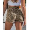 image:imageluvamia Jean Shorts for Women Trendy High Waisted Cheetah Leopard Animal Print Stretchy Denim Shorts Summer Casual JortsCaramel Cheetah