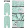 image:imageluvamia Barrel Jeans for Women Trendy Baggy Wide Leg Striped High Waisted Cropped Casual Pinstripe Stretchy Denim PantsGreen