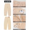 image:imageluvamia Barrel Jeans for Women Trendy Baggy Wide Leg Striped High Waisted Cropped Casual Pinstripe Stretchy Denim PantsOrange