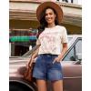 image:imageluvamia Jean Shorts for Women High Waisted Baggy Wide Leg Elastic Waist Mom Denim Shorts 4 Inseam Casual Summer JortsDarkness Blue