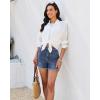 image:imageluvamia Jean Shorts for Women Trendy High Waisted Fold Hem 4 Inch Inseam Stretchy Denim Shorts Summer Casual JortsTimeless Blue