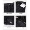 image:imageluvamia Jean Shorts for Women Trendy High Waisted Ripped Distressed Raw Hem Stretchy Denim Shorts Country Concert OutfitWashed Black