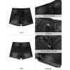 image:imageluvamia Jean Shorts for Women Trendy Mid Rise Fold Hem Distressed Short Shorts Beach Casual Summer Jorts 3 Inch InseamStormy Black