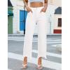 image:imageluvamia Straight Leg Jeans for Women Cropped Trendy Mid Rise Baggy Loose Distressed Casual Raw Hem Stretchy Denim Pants