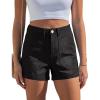 image:imageluvamia Jean Shorts for Women Trendy High Waisted Fold Hem 4 Inch Inseam Stretchy Denim Shorts Summer Casual JortsTrue Black