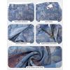 image:imageluvamia Denim Skorts for Woman Trendy Floral Print Faux Wrap Stretchy High Waisted Elasitc Waist Jean Shorts Skirt SkortMedium Washrose