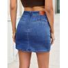 image:imageluvamia Jean Skorts for Woman High Rise Mini Skirt Bow Short Stretch Denim Skirts with Shorts Underneath Country ConcertClassic Blue