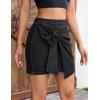 image:imageluvamia Jean Skorts for Woman High Rise Mini Skirt Bow Short Stretch Denim Skirts with Shorts Underneath Country ConcertTrue Black