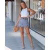 image:imageluvamia Jean Skorts for Woman High Waisted Side Slit Mini Short Skirt with Shorts Stretchy Denim Skirts Country ConcertBay Blue  Acid Wash