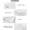 image:imageluvamia Jean Skorts for Woman High Waisted Side Slit Mini Short Skirt with Shorts Stretchy Denim Skirts Country ConcertCream White
