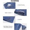 image:imageluvamia Jean Skorts for Woman High Waisted Side Slit Mini Short Skirt with Shorts Stretchy Denim Skirts Country ConcertMedium Blue