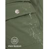image:imageluvamia Hiking Shorts for Women Cargo Lightweight Water Resistant Elastic Waist Golf Casual Summer 7 Inch Inseam ShortsArmy Green