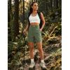 image:imageluvamia Hiking Shorts for Women Cargo Lightweight Water Resistant Elastic Waist Golf Casual Summer 7 Inch Inseam ShortsArmy Green