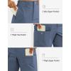 image:imageluvamia Hiking Shorts for Women Cargo Lightweight Water Resistant Elastic Waist Golf Casual Summer 7 Inch Inseam ShortsGray Blue