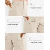 image:imageluvamia Hiking Shorts for Women Cargo Lightweight Water Resistant Elastic Waist Golf Casual Summer 7 Inch Inseam ShortsLight Beige