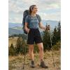 image:imageluvamia Hiking Shorts for Women High Waisted Pull On Cargo Casual Golf Water Resistant 7 Inch Inseam Mid Thigh ShortsBlack