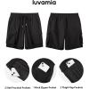 image:imageluvamia Hiking Shorts for Women High Waisted Pull On Cargo Casual Golf Water Resistant 7 Inch Inseam Mid Thigh ShortsBlack