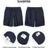 image:imageluvamia Hiking Shorts for Women High Waisted Pull On Cargo Casual Golf Water Resistant 7 Inch Inseam Mid Thigh ShortsNavy Blue