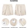 image:imageluvamia Hiking Shorts for Women High Waisted Pull On Cargo Casual Golf Water Resistant 7 Inch Inseam Mid Thigh ShortsTurtledove