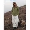 image:imageluvamia Rain Jacket Women Waterproof Lightweight Drawstring Zip Rain Coats Hiking Outdoor Travel Windbreaker with HoodArmy Green