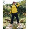 image:imageluvamia Rain Jacket Women Waterproof Lightweight Drawstring Zip Rain Coats Hiking Outdoor Travel Windbreaker with HoodGold Yellow