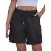 image:imageluvamia Hiking Shorts for Women High Waisted Pull On Cargo Casual Golf Water Resistant 7 Inch Inseam Mid Thigh ShortsBlack