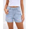 image:imageluvamia Jean Shorts for Women High Waisted Trendy Cuffed Hem Casual Summer Stretchy Comfortable 2026 Denim Mom ShortsRoadknight Blue