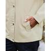 image:imageluvamia Rain Jacket Women Waterproof Lightweight Rain Coats Hiking Travel Windbreaker Raincoats with Adjustable HoodBeige