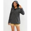 image:imageluvamia Rain Jacket Women Waterproof Lightweight Rain Coats Hiking Travel Windbreaker Raincoats with Adjustable HoodDark Gray