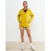 image:imageluvamia Rain Jacket Women Waterproof Lightweight Rain Coats Hiking Travel Windbreaker Raincoats with Adjustable HoodGold Yellow