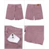 image:imageluvamia FleXclusive Jean Shorts for Women Trendy High Waisted Stretchy Denim Summer Raw Hem Mom Long Shorts Cutoff JortsTwilight Mauve