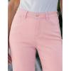 image:imageluvamia Bermuda Jean Shorts for Women Knee Length High Waisted Trendy Cuffed Hem Long Stretchy Denim Shorts Summer JortsCandy Pink