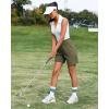image:imageluvamia Hiking Shorts for Women Cargo 7 High Waisted Lightweight Quick Dry Golf Summer Casual Shorts with PocketsArmy Green