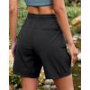 image:imageluvamia Hiking Shorts for Women Cargo 7 High Waisted Lightweight Quick Dry Golf Summer Casual Shorts with PocketsBlack