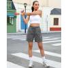 image:imageluvamia Hiking Shorts for Women Cargo 7 High Waisted Lightweight Quick Dry Golf Summer Casual Shorts with PocketsDark Gray