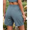 image:imageluvamia Hiking Shorts for Women Cargo 7 High Waisted Lightweight Quick Dry Golf Summer Casual Shorts with PocketsGoblin Blue