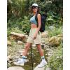 image:imageluvamia Hiking Shorts for Women Cargo 7 High Waisted Lightweight Quick Dry Golf Summer Casual Shorts with PocketsOatmeal