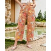 image:imageluvamia Barrel Jeans for Women Cropped High Waisted Baggy Colored Floral Printed Women Western Boyfriend Jeans StretchyBrown Floral